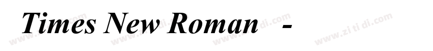 合并Times New Roman与宋体字体转换